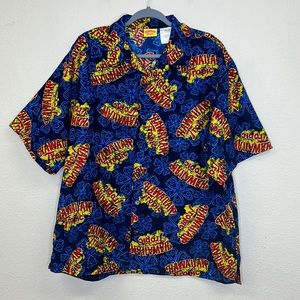 Hawaiin Tropic Short Sleeve Button Up Shirt Size XL